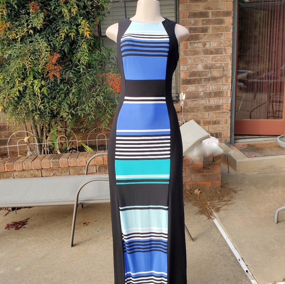 Long striped dress